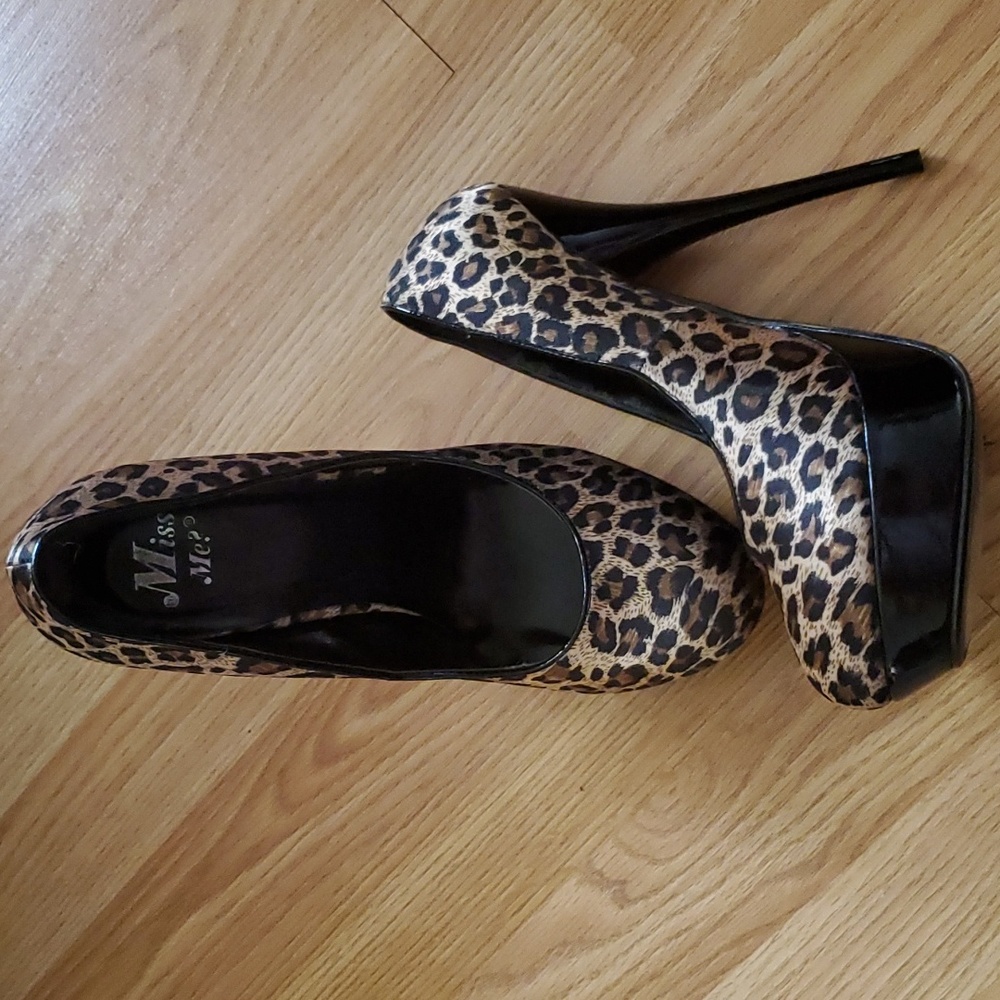 Miss Me? Cheetah Print platform heels